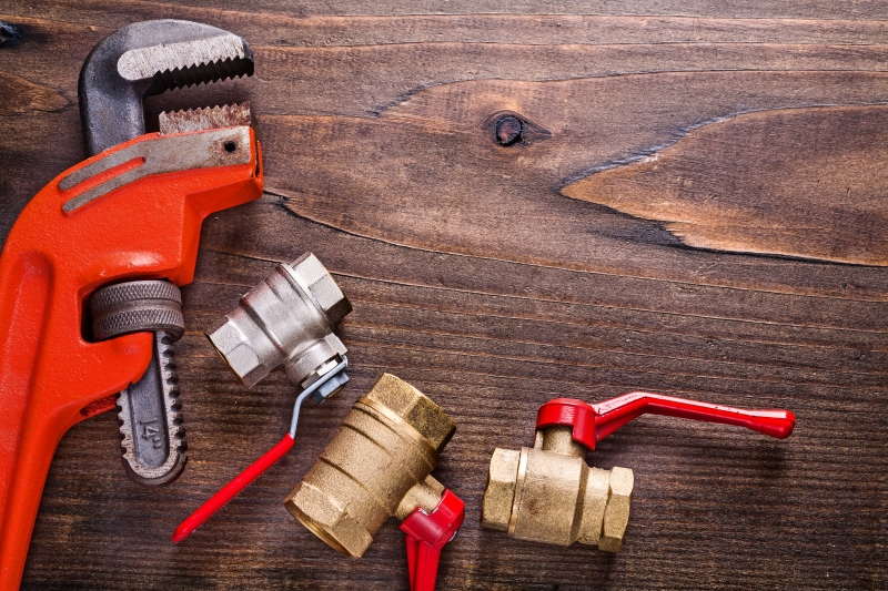 Commercial plumbing work in a Worcester Park business